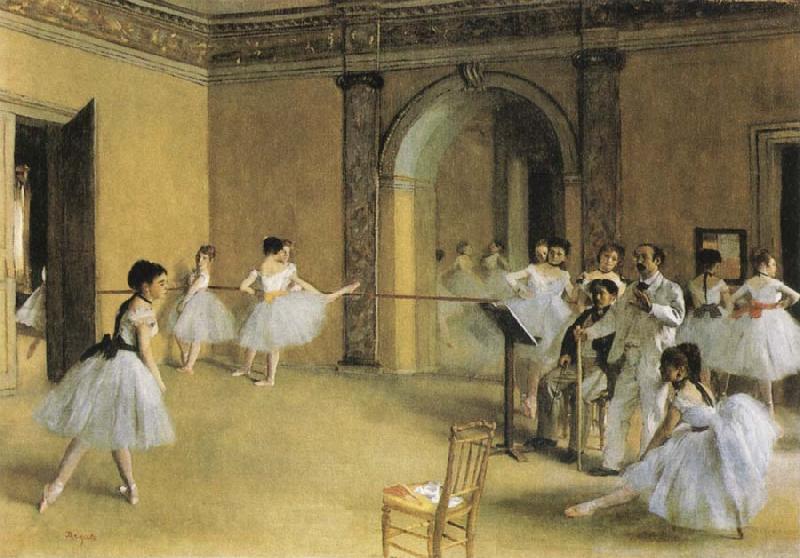 Edgar Degas Dance Class at hte Opera France oil painting art